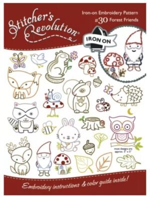 Stitcher's Revolution Embroidery Transfer Pattern - Forest Friends