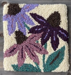 Coneflower Garden Rug Punching Kit