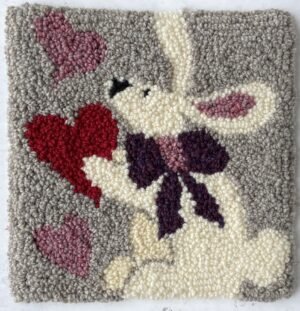 Love Bunny Rug Punching Kit
