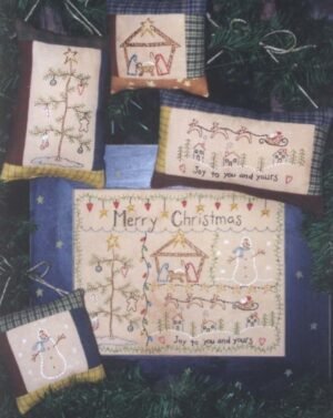 Merry Christmas Stitchery Embroidery Pattern