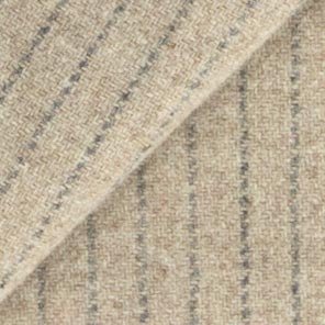 Oatmeal Heather with Grey Stripes