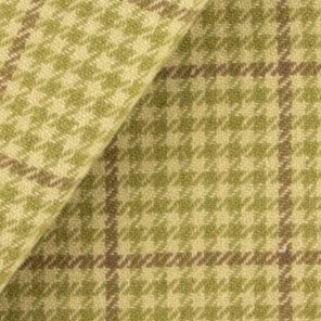 Softly Colored Houndstooth of Olive, Tan & Brown Fat 1/8th