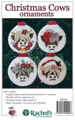 Christmas Cows Ornaments Kit