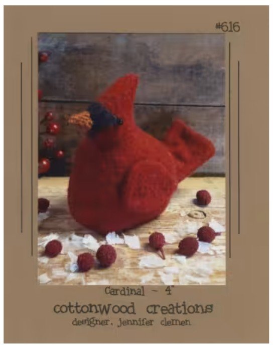 Cardinal Pincushion Kit