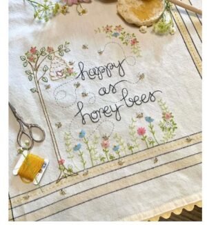 Happy As Honey Bees Dishtowel Kit