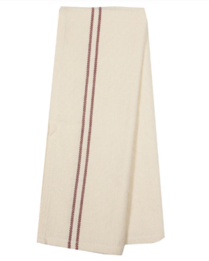 Dunroven Tea Towel Vintage Stripe Red/Natural