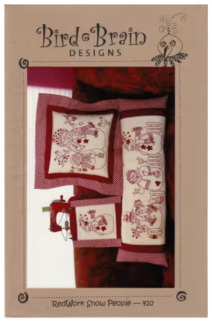 Redwork Snow People Pattern