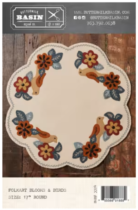 Folkart Blooms & Birds Mat Kit