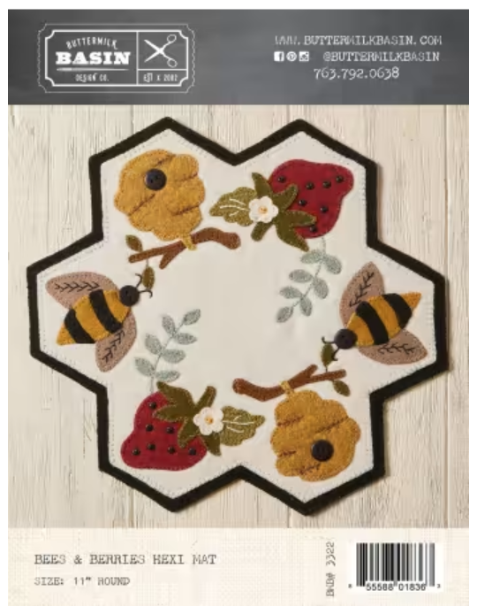 Bees & Berries Hexi Mat Kit