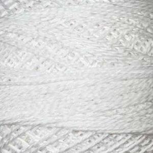 Valdani Perle Cotton Size 8 - 3 White