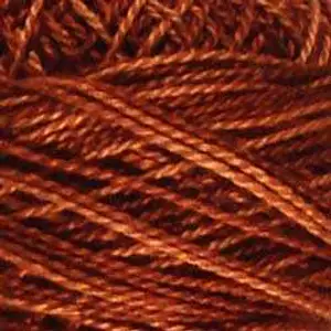 Valdani Perle Cotton Size 8 - H201 Rust - Heirloom Collection