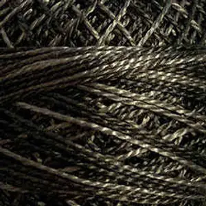 Valdani Perle Cotton Size 8 - H209 Khaki Black - Heirloom Collection