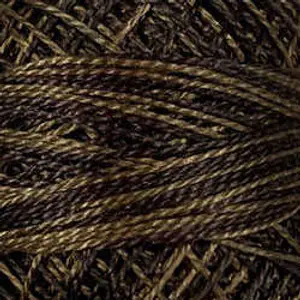 Valdani Perle Cotton Size 12 - O548 Blackened Khaki Brown
