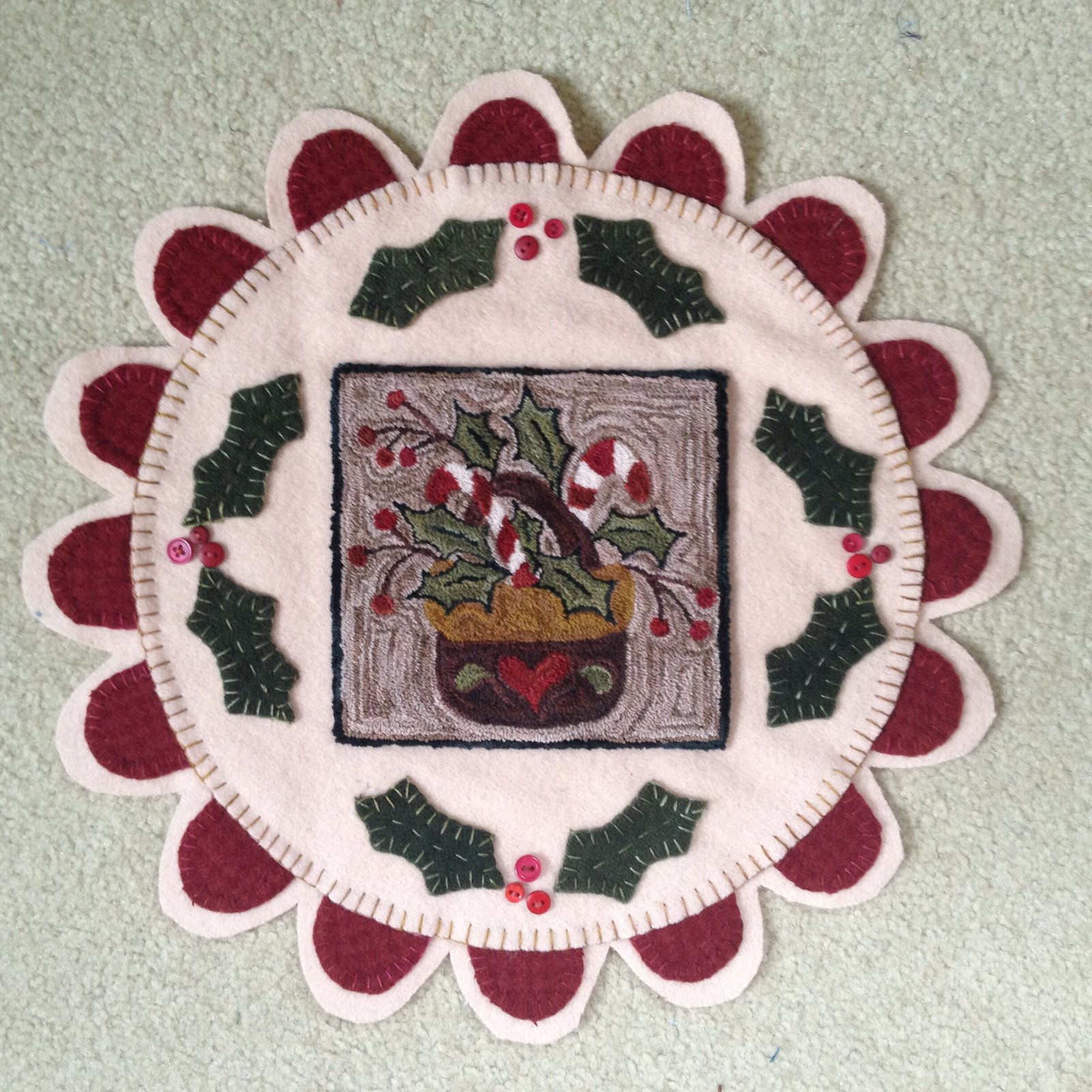 Candy Cane Basket